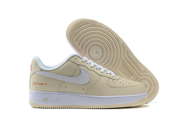Women's Air Force 1 Low Top Cream Shoes 099 Women's Air Force 1 Low Top Cream Shoes 099